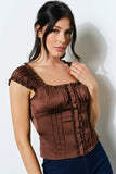 Satin Blouse - Flirty, Night Out, Fun