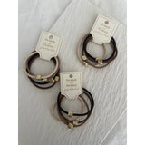 Trendy Square Deco Charm Hair Tie