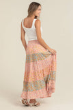 A-Line Bohemian Maxi Skirt