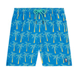 Palm Swim Shorts Blue & Green - Mens