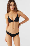 O'Neill Swim Saltwater Solids Seaside Triangle Top- Black
