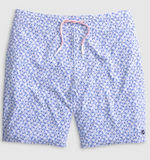 Johnnie- O 7" Half Elastic Surf Short- Every Daisy