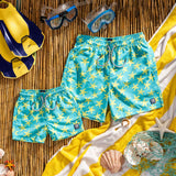 Starfish Swim Shorts Sky & Yellow - Mens
