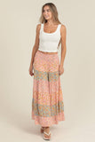 A-Line Bohemian Maxi Skirt