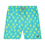 Starfish Swim Shorts Sky & Yellow - Mens