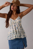 Floral Cami Top w Buttons