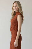 Lace Mock Neck Sleeveless Top (2 Colors)