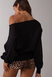 One Shoulder Knit Sweater