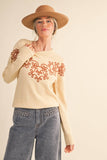 Embellished Knit Sweater (2 Colors)