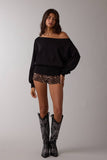 One Shoulder Knit Sweater