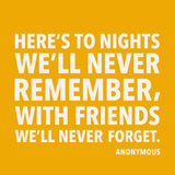 Party Cocktail Napkins | To Nights We'll Never Remember