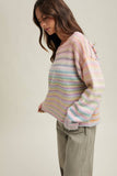 Rainbow Knit Sweater- (2 Colors)