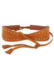 Women's Embellished Faux Suede Waist Belt