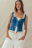 Button-Front Tank Top (3 Colors)