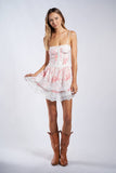 Floral Print Corset Tank Mini Dress