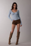 Long Sleeve Cable Knit Sweater