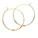 Japanese Seed Bead Hoops- multiple colorways