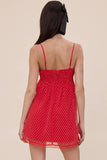 Polka Dot Lace Swing Mini Dress