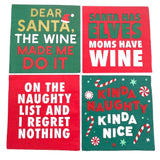 Christmas Cocktail Funny Napkins | I Regret Nothing