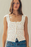 Button-Front Tank Top (3 Colors)