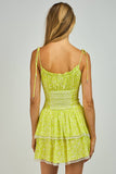 Floral Corset. Mini Dress