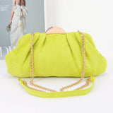 Faux Suede Party Clutch