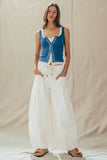 Button-Front Tank Top (3 Colors)
