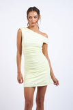 Asymmetric One-Shoulder Mini Dress