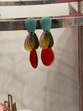 Stone Drop Earrings (4 Colors)