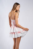Floral Print Corset Tank Mini Dress