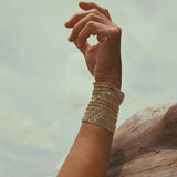 Brass Mesh Woven Bracelet