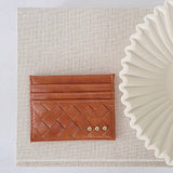 Mariah Woven Small Card Holder Wallet