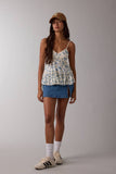 Floral Cami Top w Buttons