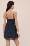 Polka Dot Lace Swing Mini Dress