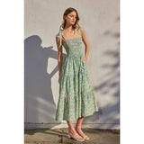 Smocked Tiered Maxi Dress