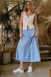 Button-Front Tank Top (3 Colors)