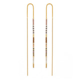 Miyuki Seed Bead Threader Earrings