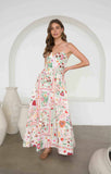 Multi Print Midi Dress
