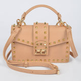Studded Top Handle Clutch