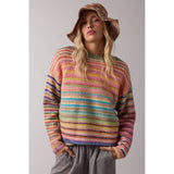 Rainbow Knit Sweater- (2 Colors)