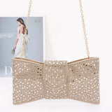 Rhinestone Party Bow Clutch