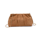 Croc Embossed Faux Suede Clutch (2 Colors)