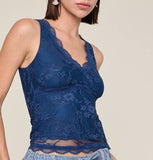Floral Lace Layered Tank