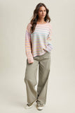 Rainbow Knit Sweater- (2 Colors)