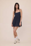 Polka Dot Lace Swing Mini Dress