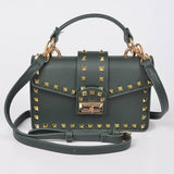 Studded Top Handle Clutch