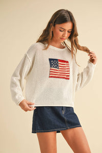 Flag Knit Sweater (2 Colors)