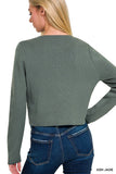 Crewneck Long Sleeve Cardigan