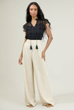 Finna Lace Tassel Tie Top