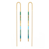 Miyuki Seed Bead Threader Earrings